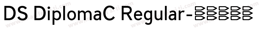 DS DiplomaC Regular字体转换